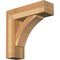Ekena Millwork Thorton Block Rough Sawn Bracket w/ Offset Brace, Western Red Cedar, 8"W x 26"D x 26"H BKT0806X26X26THR05RWR - alternate 1